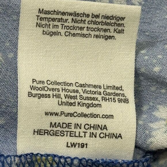 PURE COLLECTION V-NECK TOP. - Picture 10 of 11